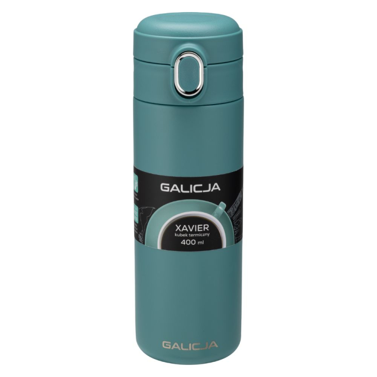 Kubek termiczny XAVIER 400ml turkusowy